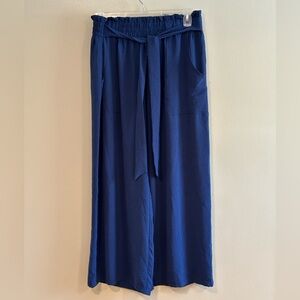 Plus Size Blue Wide Leg Pants